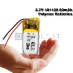 Batteria LiPo al Litio 401120 3.7V 80mAh Ricaricabile
