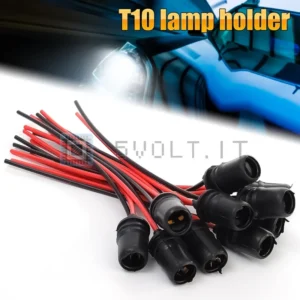 2Pzi Portalampada Attacco T10 per LED W5W per Test Socket