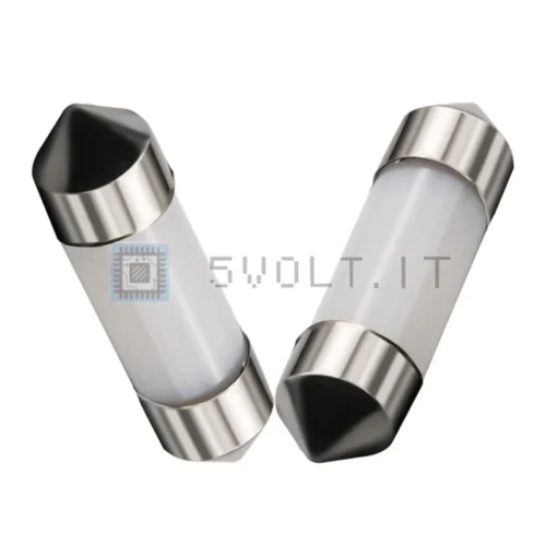 2Pzi Lampade a Siluro C5W 36mm 12V 6500K Luci Targa