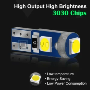 2Pzi Lampade LED T5 W3W Canbus Luci Interne Bianco 121 3030