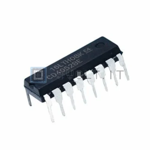 Mux Demux CD4052 Segnali Digitali 2 Canali DIP-16 – 5 Pezzi