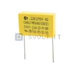 Condensatore MPX40/100/21 Classe X2 15mm – 1 Pezzo