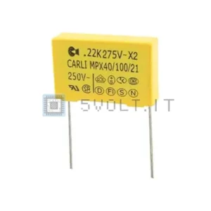 Condensatore MPX40/100/21 Classe X2 15mm – 1 Pezzo