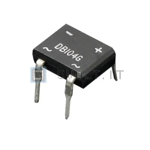 Raddrizzatore DB104 a Ponte Monofase 400V 1A DIP4 – 2 Pezzi