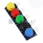 Modulo 5 Pulsanti Colorati 12x12mm Tattili per Arduino