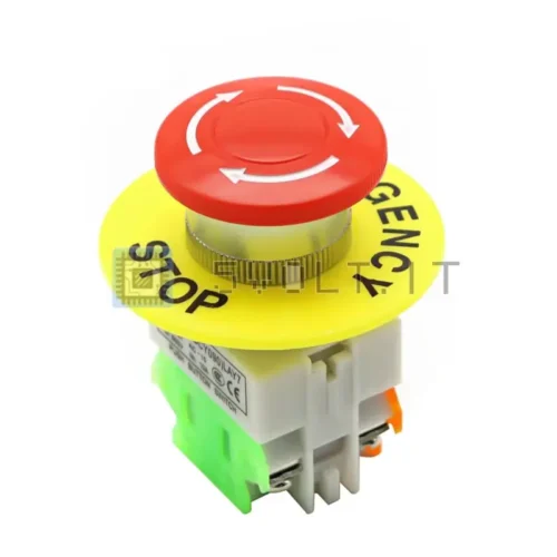 Pulsante Arresto Emergenza 660V 10A Fungo Rosso AC DPST