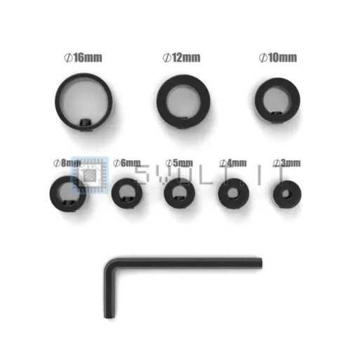 9pz 3-16mm Bit Stop Anello per Punte Trapano Posizionatore