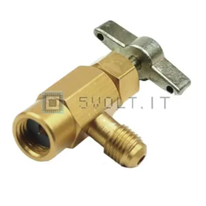 Adattatore Filettato Valvola R-134A ¼ 60x35mm Condizionatori