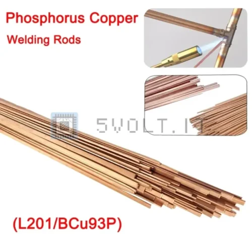5pz Aste Saldatura in Ottone 1.0mm Elettrodi di Rame Fosforo