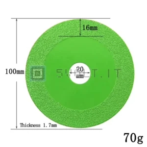 Disco da Taglio per Vetro Piastrelle Ceramica Marmo 100mm