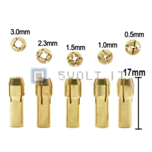 7pz Mini Mandrini per Trapano Elettric 0.5-3mm 2.35mm