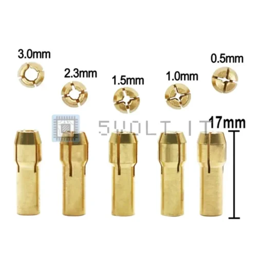 7pz Mini Mandrini per Trapano Elettric 0.5-3mm 2.35mm