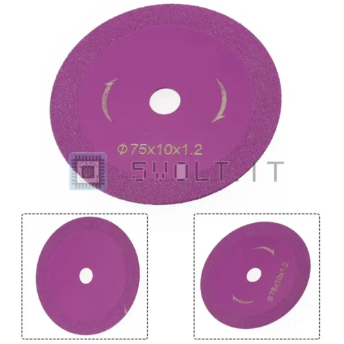 Disco da Taglio Diamantato 75mm per Vetro Ceramica Marmo