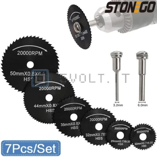 7pz HSS Lame per Sega Circolare per Legno Acciaio 22-50mm