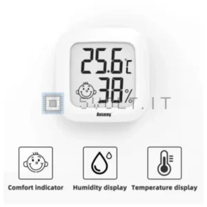 Termometro Digitale LCD Igrometro Ambiente Umidità