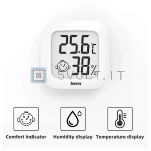 Termometro Digitale LCD Igrometro Ambiente Umidità