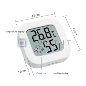 Termometro Digitale LCD Igrometro Ambiente Umidità