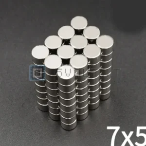 5pz Magneti Neodimio 7x5mm Tondi Cerchio N35