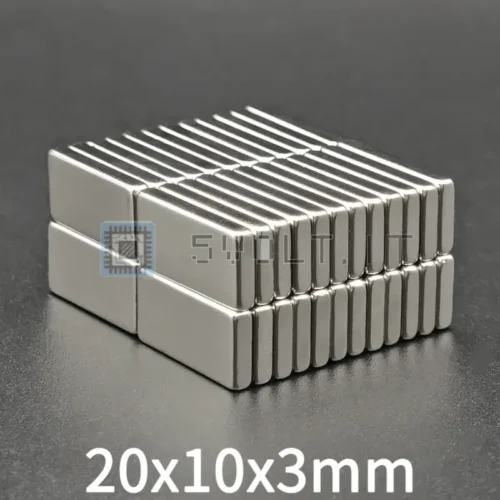 2pz Magneti Neodimio 20x10x3 Rettangolo N35