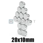 1pz Magnete Neodimio 20x10mm Tondo N35