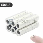 5pz Magneti Neodimio 6x3 con Foro 3mm N35