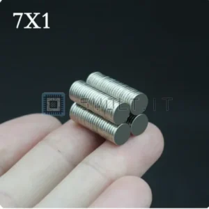 20pz Magneti Neodimio 7x1mm Tondi N35
