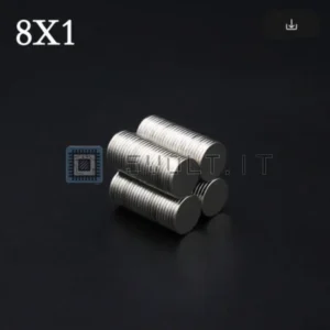 20pz Magneti Neodimio 8x1mm Tondi N35