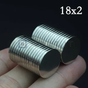 5pz Magneti Neodimio 18x2mm Tondi N35