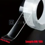 Nastro Adesivo Trasparente Doppia Faccia 500x2cm Nano