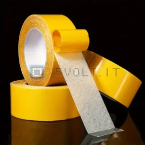 Nastro Biadesivo Extra Forte Rete Zanzariere Tappeti 10mx2cm