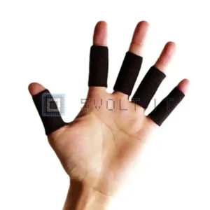 10pz Protezione Dita Antiscivolo Sport Neri Pallavolo Basket