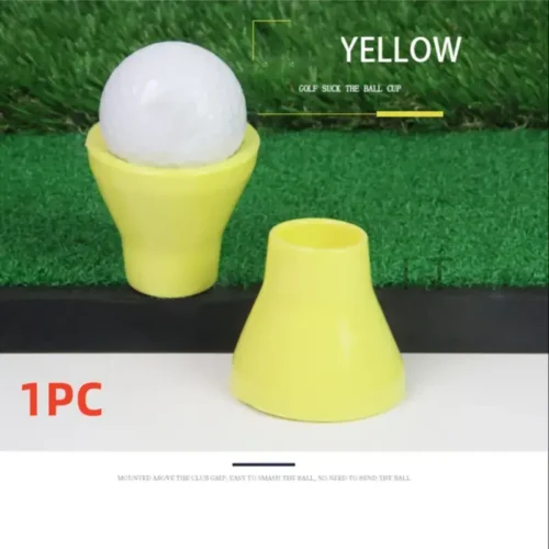 Ventosa Raccoglitore Gialla Palline Golf Sintetica Putting