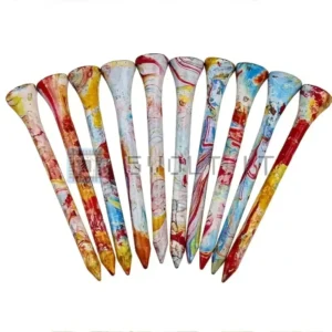 5pz Tee da Golf in Legno Naturale 10.16cm Casuali