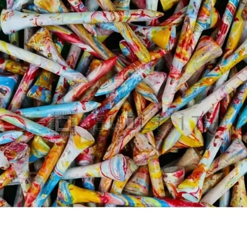 5pz Tee da Golf in Legno Naturale 10.16cm Casuali