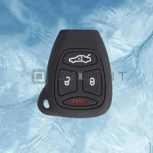 Cover Chiave Silicone Nera per Chrysler Jeep Wrangler