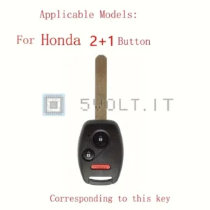 Cover Chiave Silicone Nera per Honda Civic 06-13 CR-V