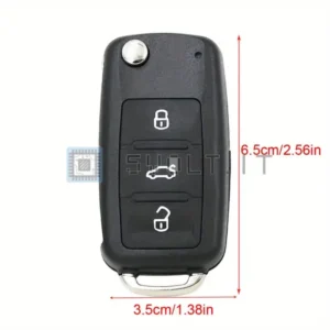 Guscio Chiave 3 Pulsanti per VW Golf 6 Tiguan Touareg 202AD