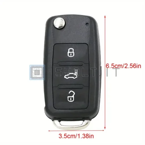 Guscio Chiave 3 Pulsanti per VW Golf 6 Tiguan Touareg 202AD