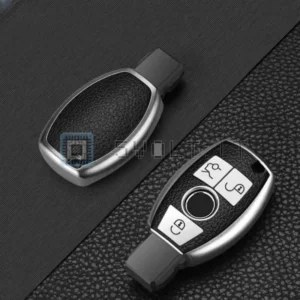 Guscio Chiave Plastica Argento per Mercedes Classe A B C E S
