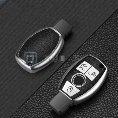 Guscio Chiave Plastica Argento per Mercedes Classe A B C E S