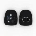 Cover Chiave Silicone per Toyota Corolla 14-15 Nera