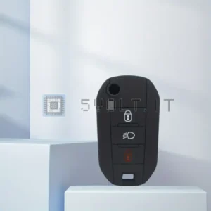 Cover Chiave Silicone per Chiave Citroen 3 Pulsanti Nera