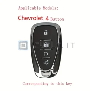 Cover Chiave Silicone per Chiave Chevrolet XL17 Nera