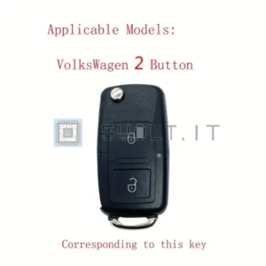 Cover Chiave Silicone per Volkswagen Rosa 2 Pulsanti