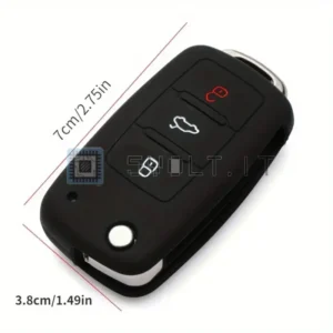 Cover Chiave Silicone per Volkswagen Rosa 3 Pulsanti