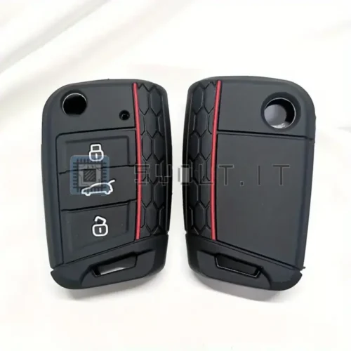 Cover Chiave Silicone Volkswagen Golf 7 Tiguan Nero Rosso