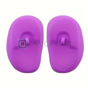Copriorecchie Impermeabili Silicone Porpora Tintura Capelli