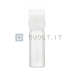 Flacone Trasparente 120ml per Tintura Capelli con Pettine