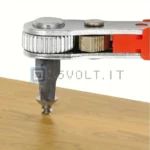 Chiave a Cricchetto in Plastica a 36 Denti Magnetica Metallo