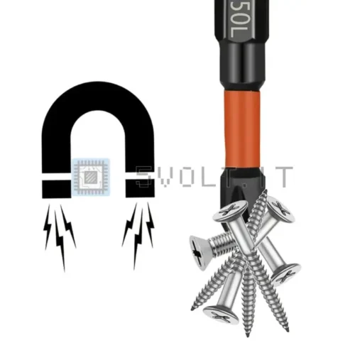 6pz Punte Cacciaviti Magnetici PH2 Esagonali 25-150mm